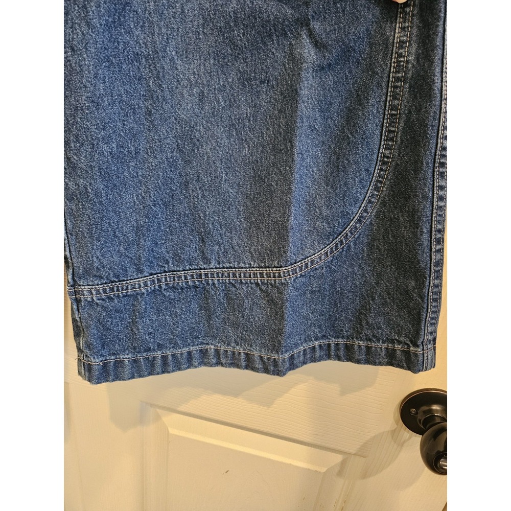 Vtg Junior's Kik Girl Skater Y2K Super Wide Leg Jeans Bonsai Mission (D3) - Picture 3 of 15